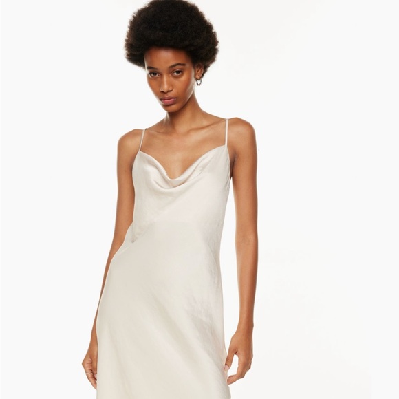 ๐ Aritzia Cowl Neck Silk Dress - Picture 2 of 5